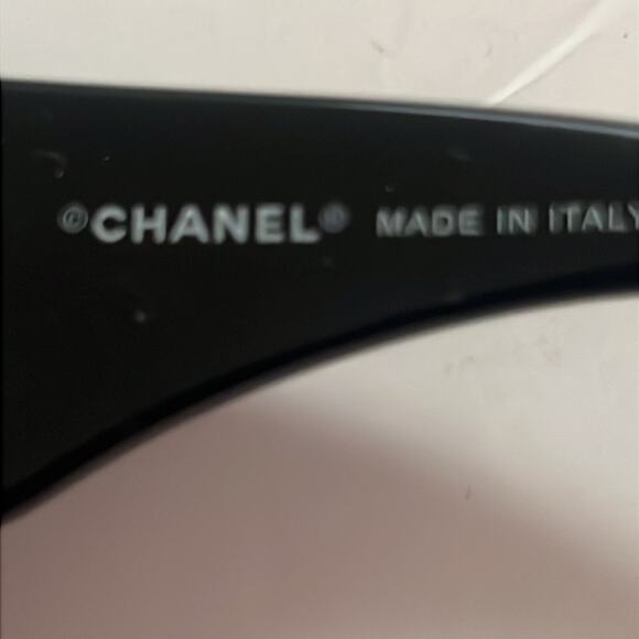 Chanel Aviator 4154 Black Wraparound design Sunglasses - Picture 6 of 9